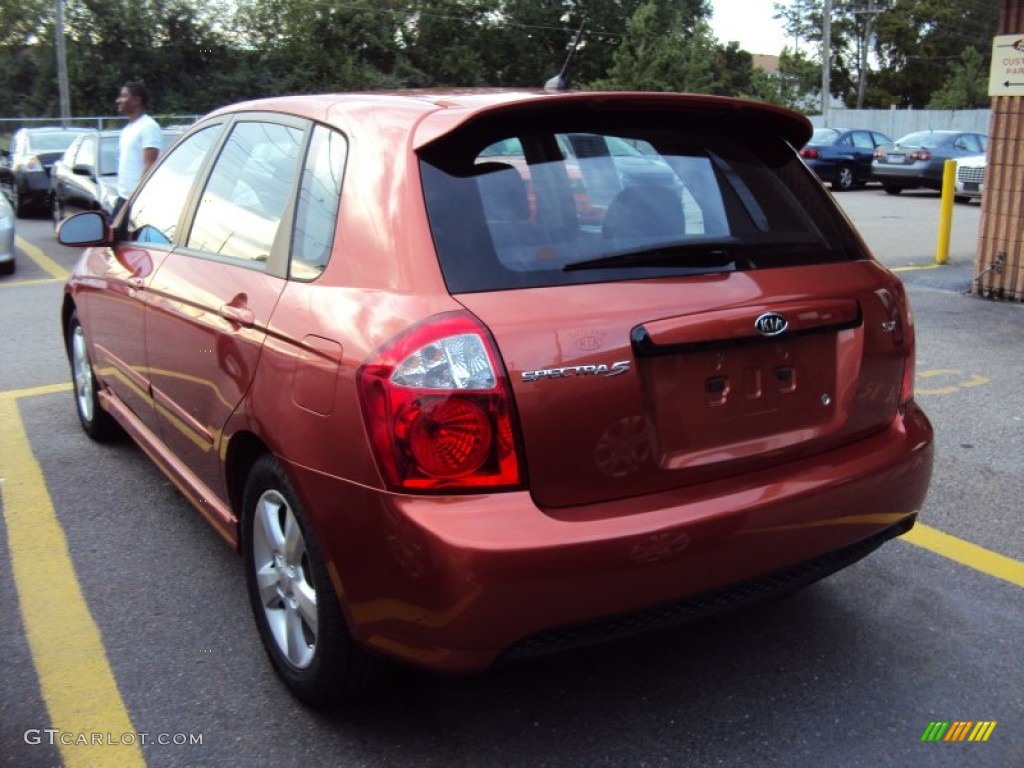 2009 Copperhead Orange Metallic Kia Spectra 5 SX Wagon 57875686 Photo 6 Car
