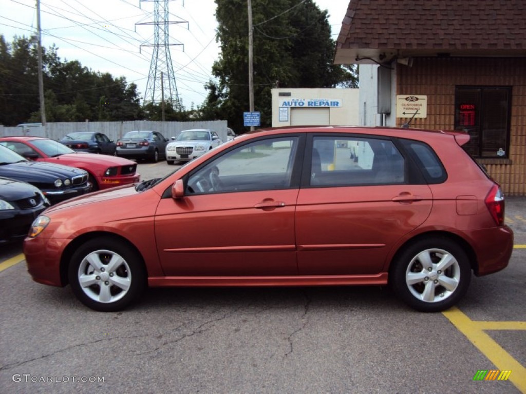 Copperhead Orange Metallic 2009 Kia Spectra 5 SX Wagon Exterior Photo #58062863
