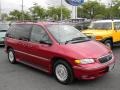 1996 Candy Apple Red Metallic Chrysler Town & Country LX  photo #2