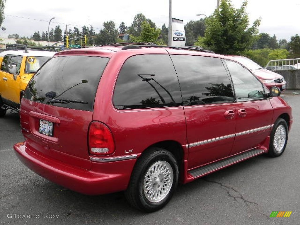 1996 Town & Country LX - Candy Apple Red Metallic / Gray photo #5