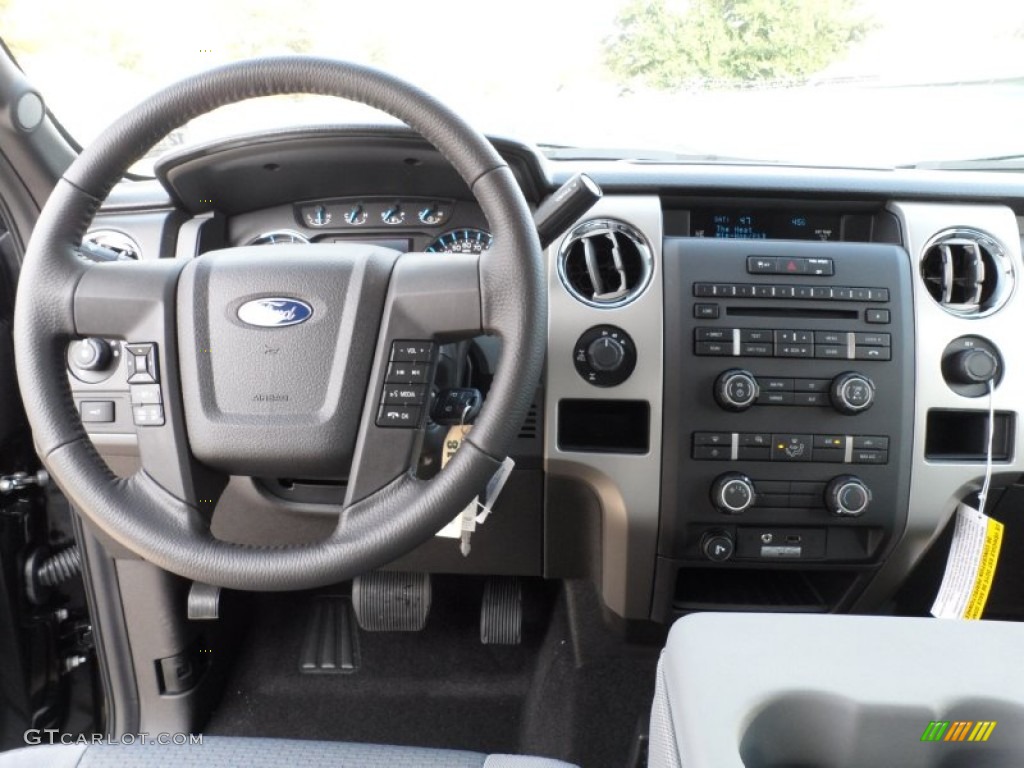 2012 Ford F150 XLT SuperCrew 4x4 Steel Gray Dashboard Photo #58063157