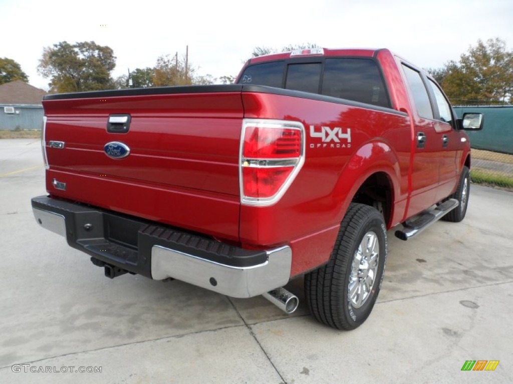 Red Candy Metallic 2012 Ford F150 XLT SuperCrew 4x4 Exterior Photo #58063259