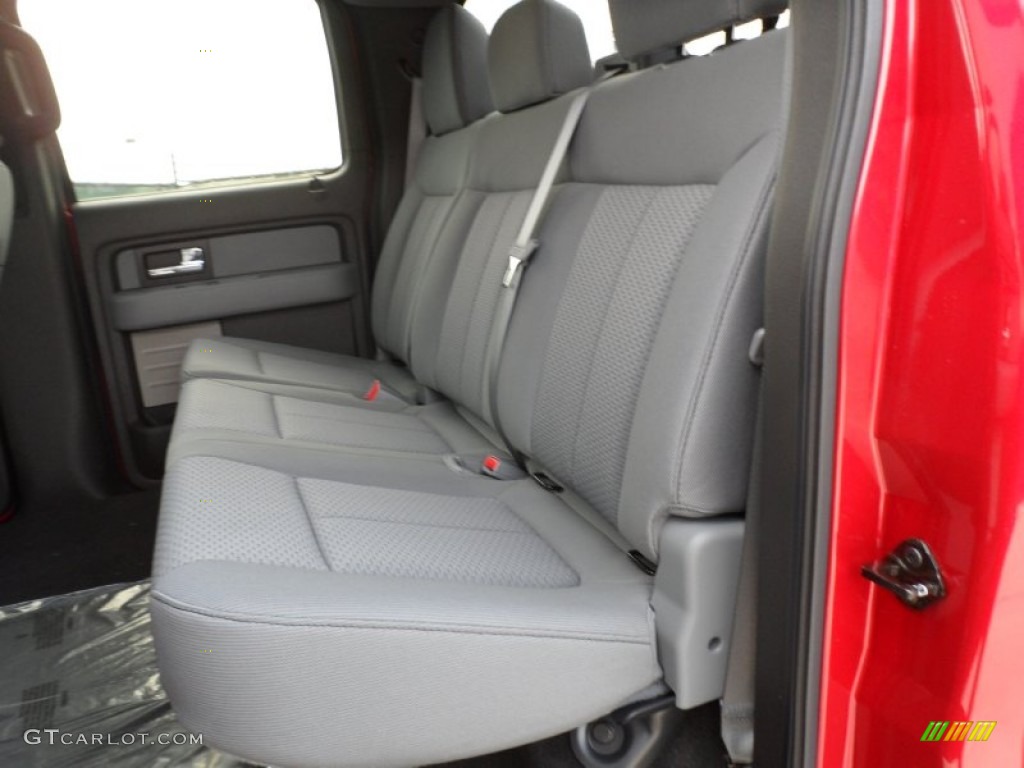 Steel Gray Interior 2012 Ford F150 XLT SuperCrew 4x4 Photo #58063395