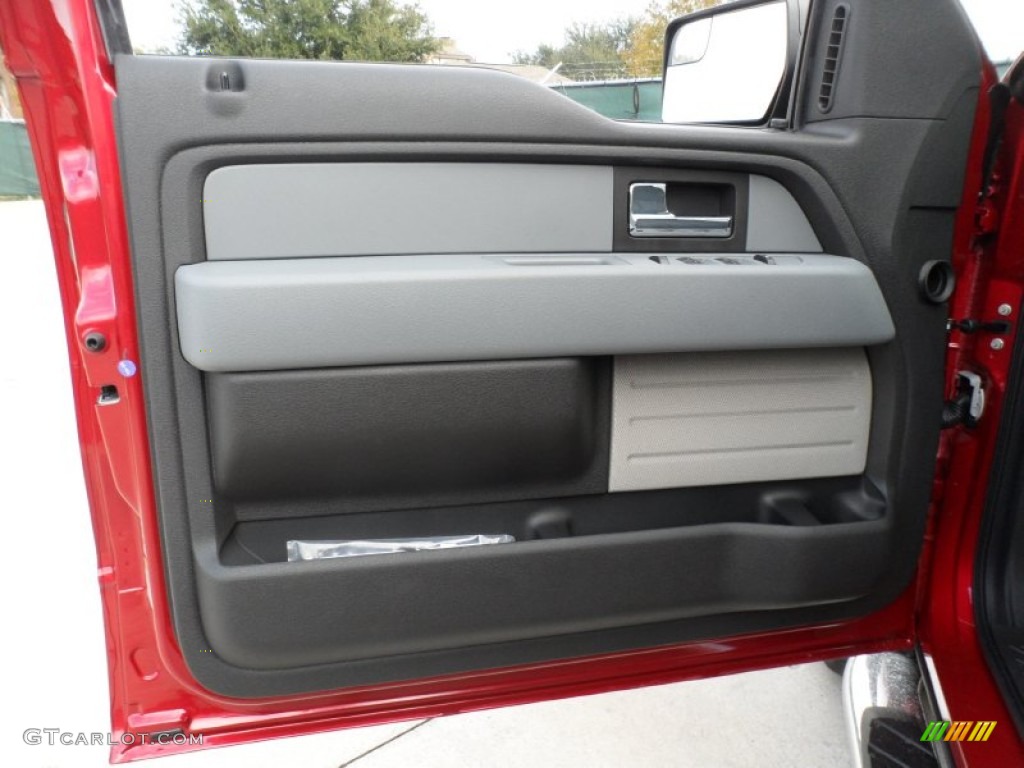 2012 Ford F150 XLT SuperCrew 4x4 Steel Gray Door Panel Photo #58063402