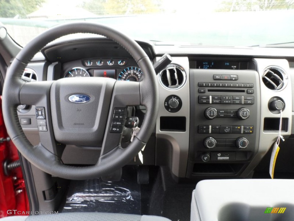 2012 Ford F150 XLT SuperCrew 4x4 Steel Gray Dashboard Photo #58063438