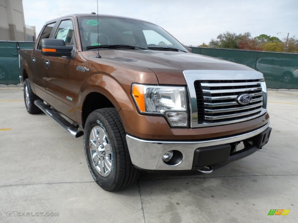 Golden Bronze Metallic 2012 Ford F150 XLT SuperCrew 4x4 Exterior Photo #58064179