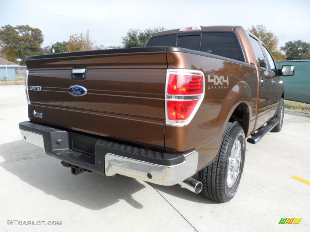 Golden Bronze Metallic 2012 Ford F150 XLT SuperCrew 4x4 Exterior Photo #58064197