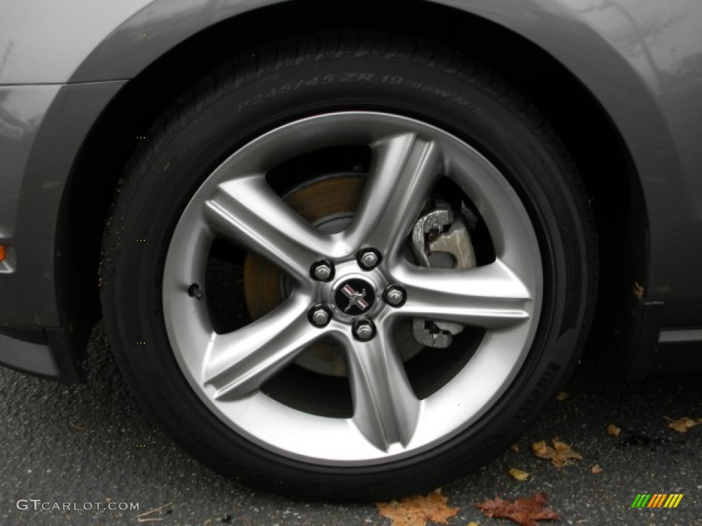 2010 Mustang GT Premium Coupe - Sterling Grey Metallic / Charcoal Black/Cashmere photo #6