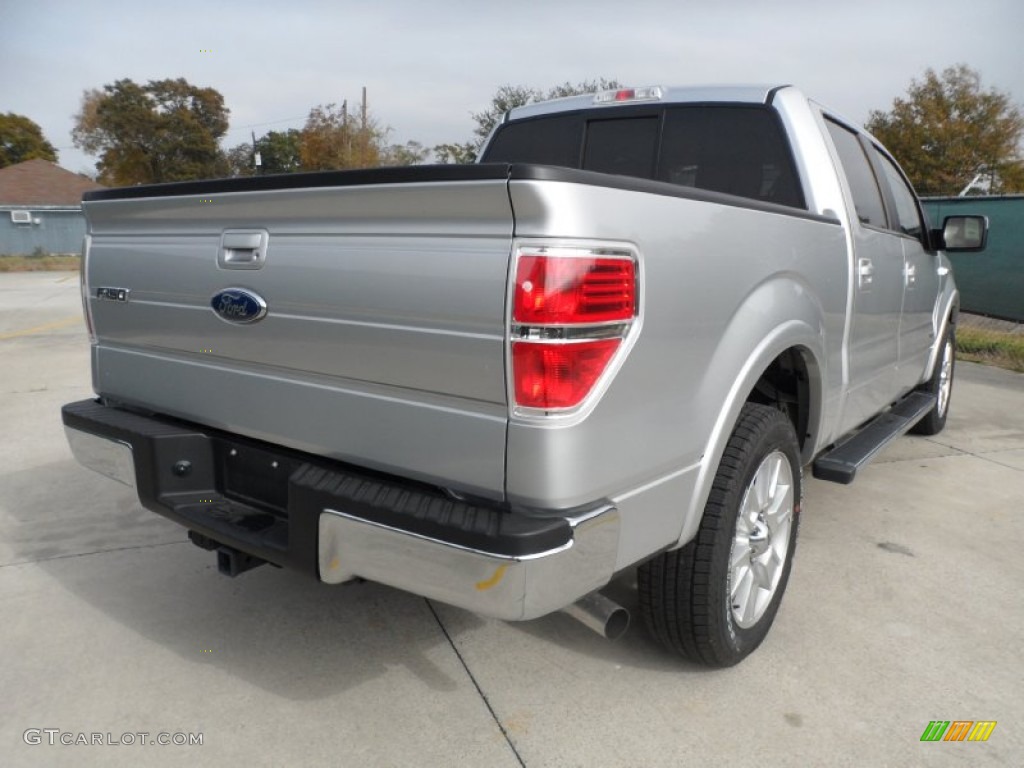 2011 F150 Lariat SuperCrew - Ingot Silver Metallic / Black photo #3