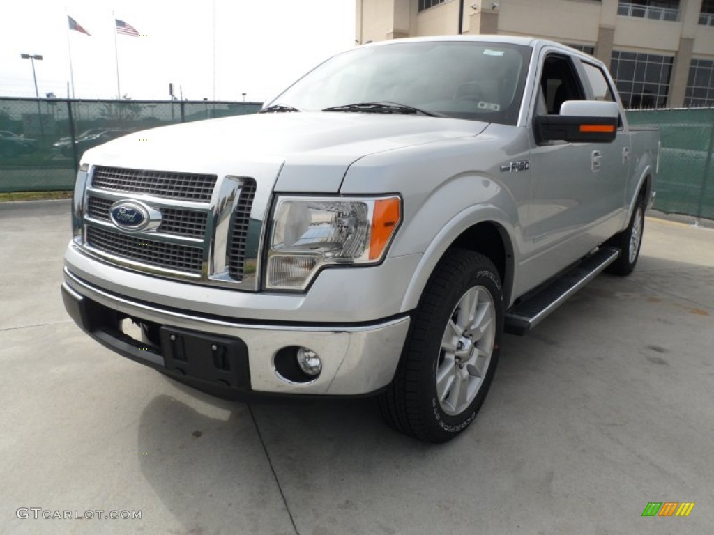 2011 F150 Lariat SuperCrew - Ingot Silver Metallic / Black photo #7