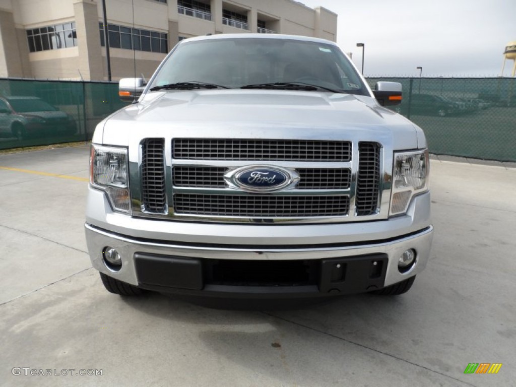 2011 F150 Lariat SuperCrew - Ingot Silver Metallic / Black photo #8