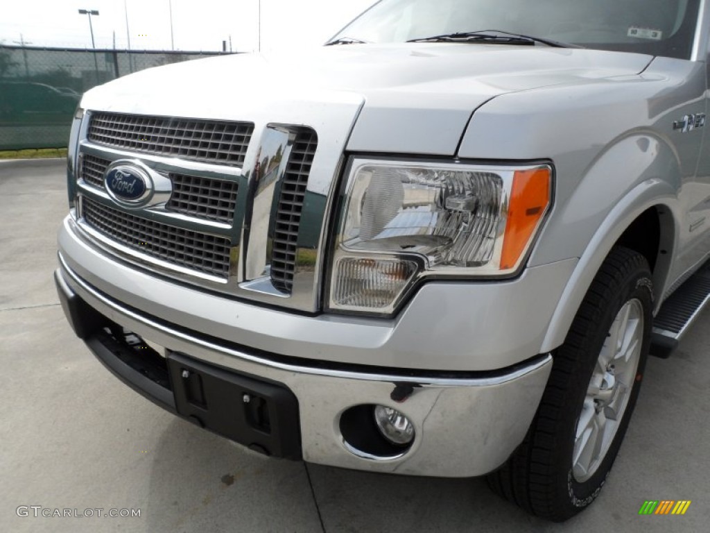 2011 F150 Lariat SuperCrew - Ingot Silver Metallic / Black photo #10