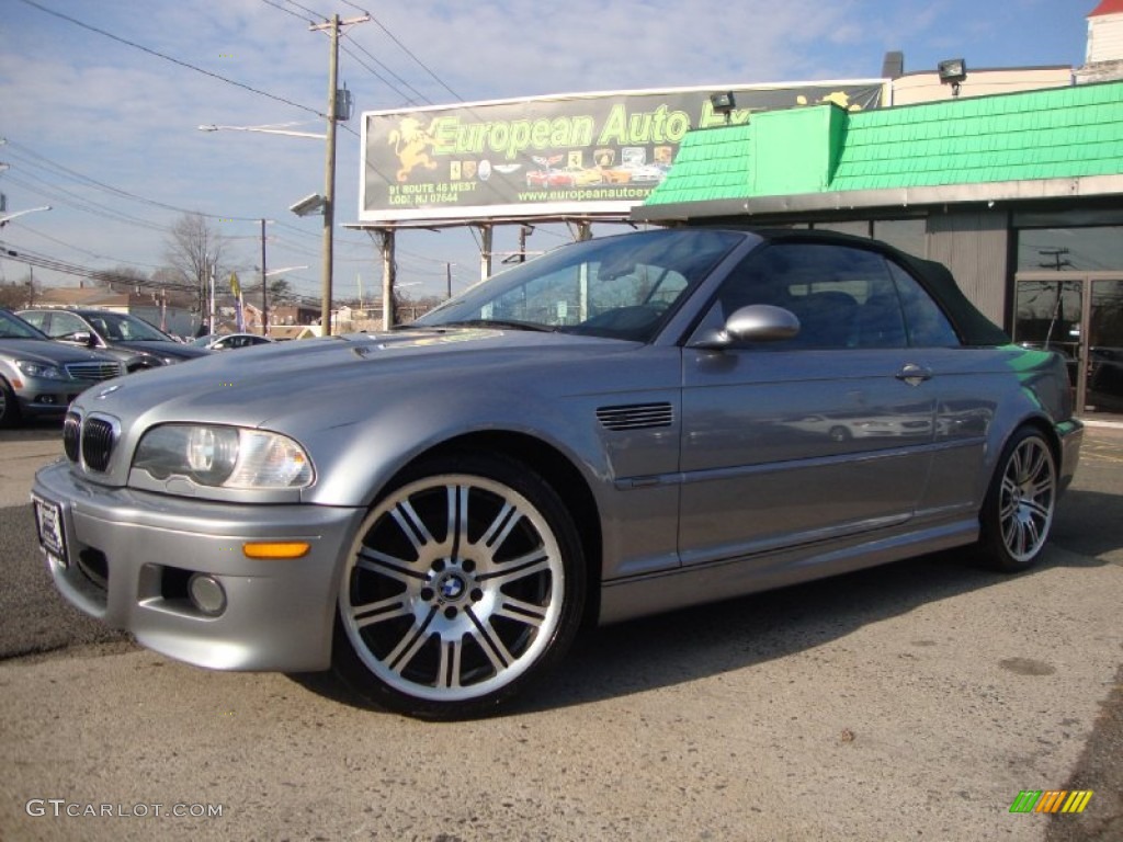 2004 M3 Convertible - Silver Grey Metallic / Black photo #1