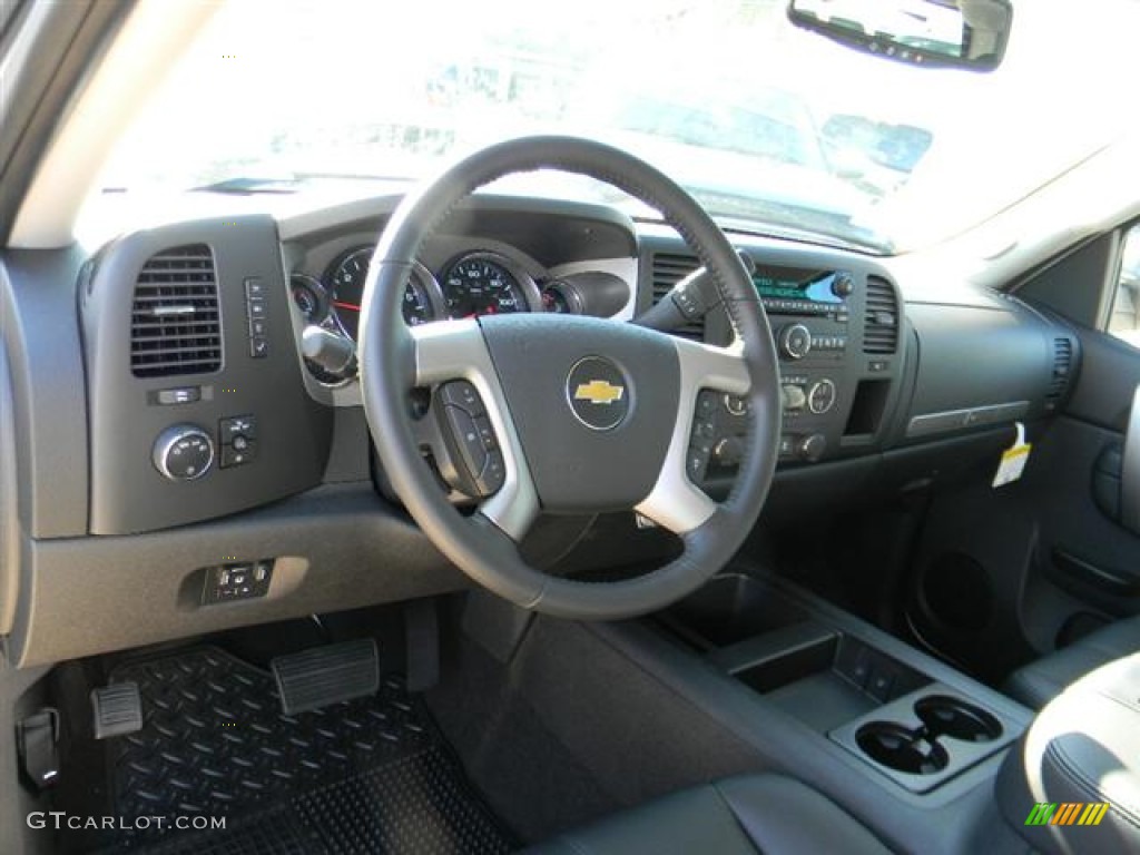 2012 Chevrolet Silverado 1500 LT Crew Cab 4x4 Ebony Dashboard Photo #58067710