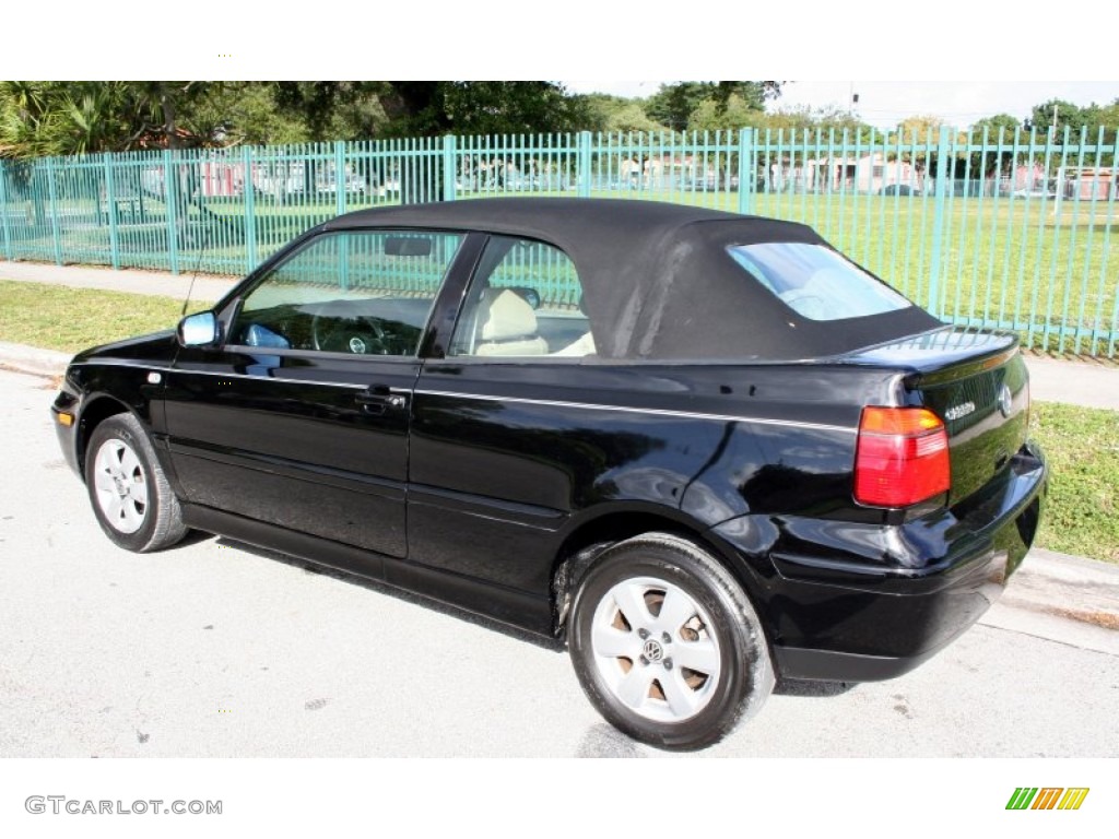 2002 Cabrio GLX - Black / Beige photo #7