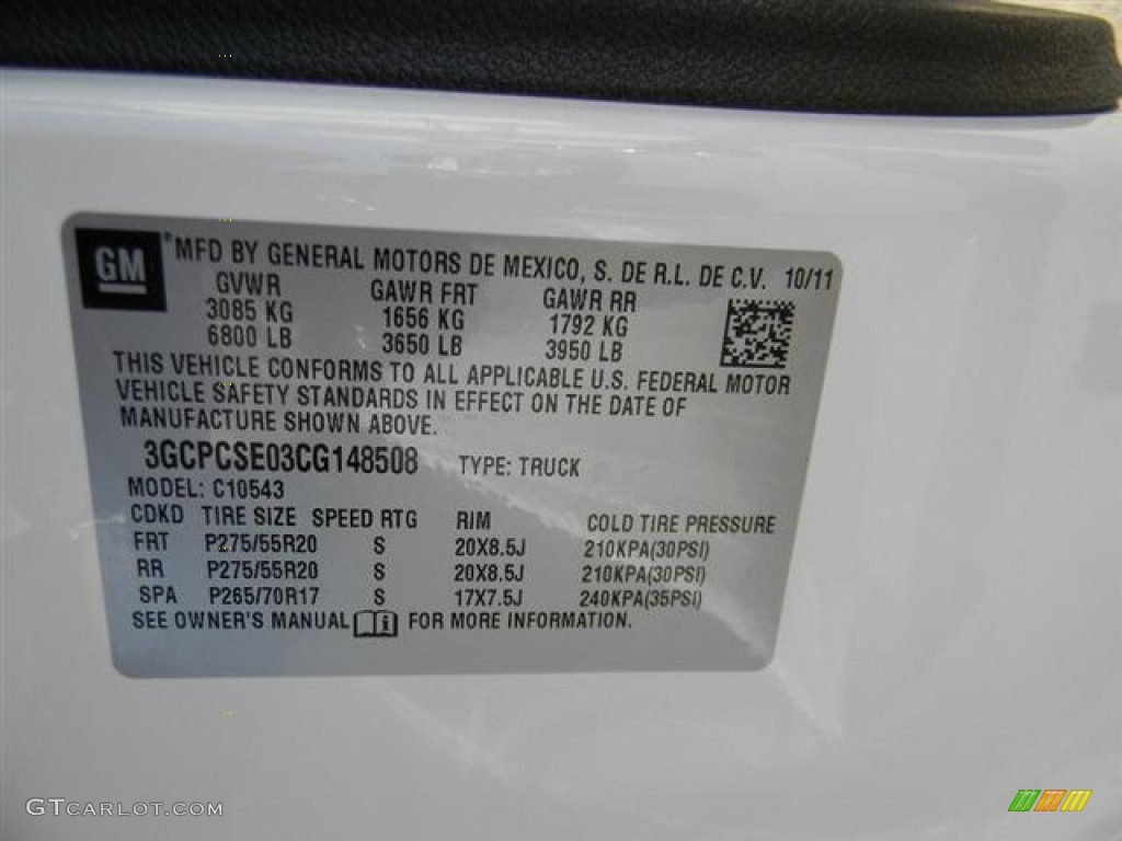 2012 Silverado 1500 LT Crew Cab - Summit White / Ebony photo #13