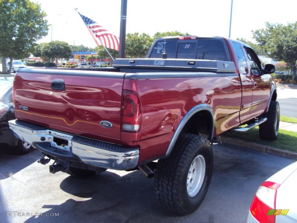 2002 F150 XLT SuperCab 4x4 - Toreador Red Metallic / Dark Graphite photo #5