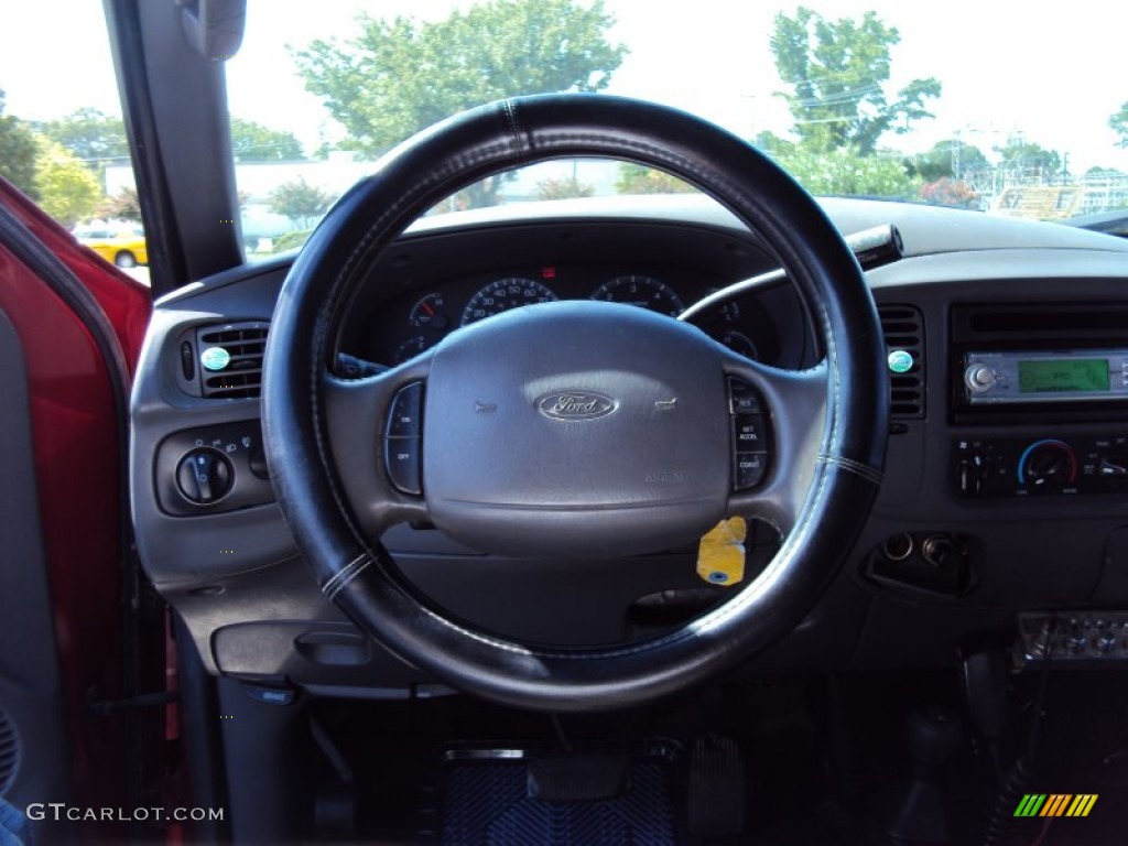 2002 F150 XLT SuperCab 4x4 - Toreador Red Metallic / Dark Graphite photo #12