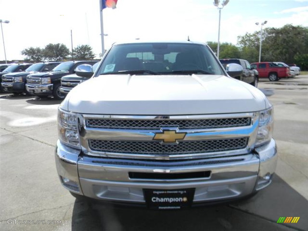 2012 Silverado 1500 LT Crew Cab - White Diamond Tricoat / Ebony photo #2