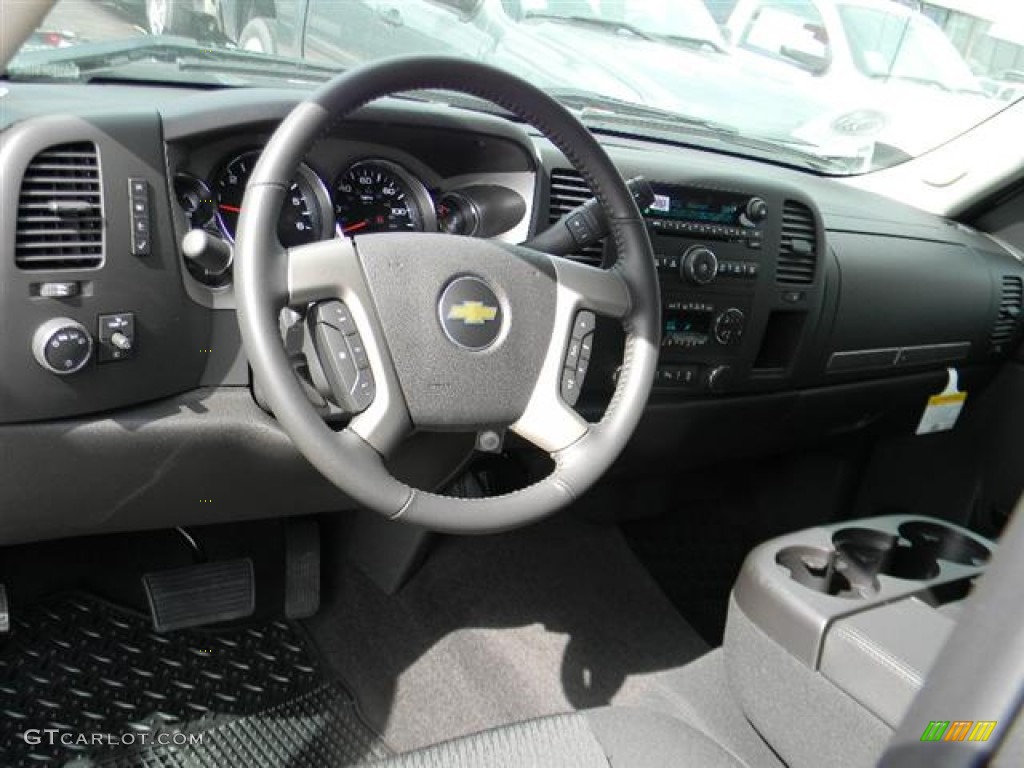 2012 Chevrolet Silverado 1500 LT Crew Cab Ebony Dashboard Photo #58070341