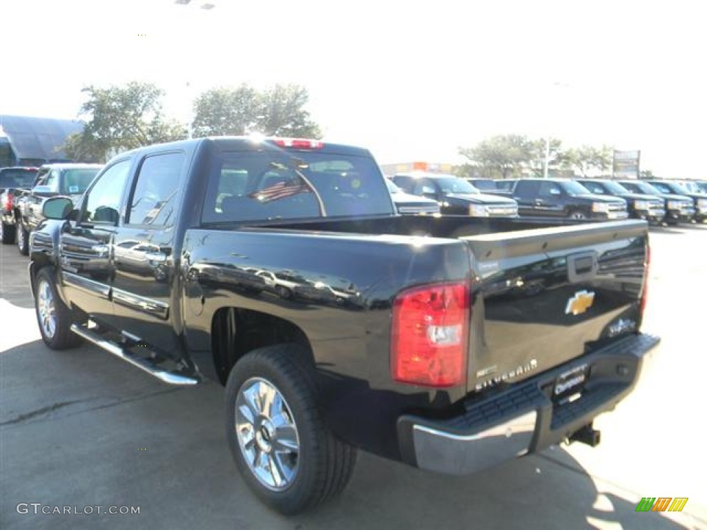 2012 Silverado 1500 LT Crew Cab - Black / Light Titanium/Dark Titanium photo #7