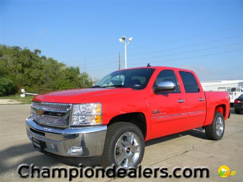 2012 Silverado 1500 LT Crew Cab - Victory Red / Ebony photo #1