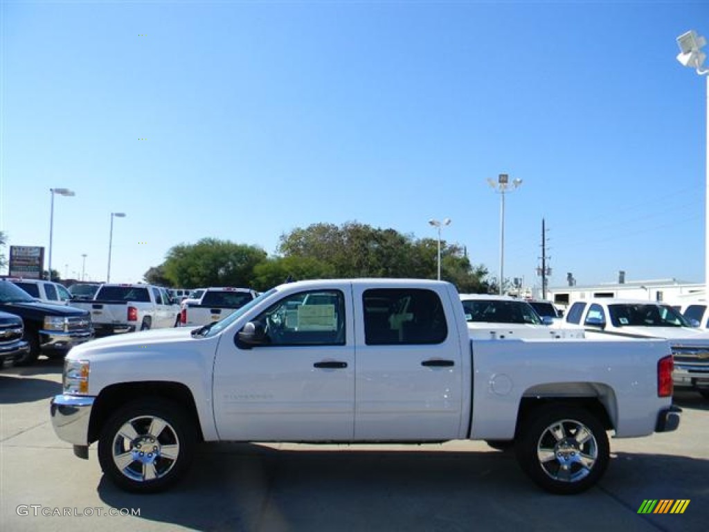 2012 Silverado 1500 LT Crew Cab - Summit White / Light Titanium/Dark Titanium photo #8