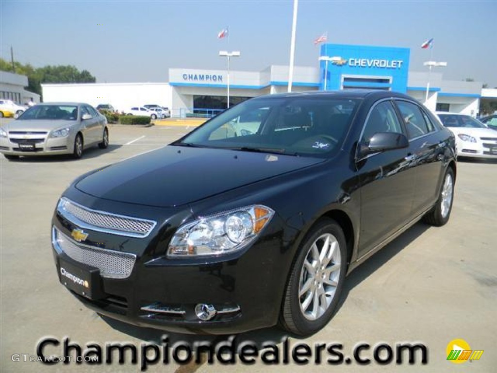 2012 Malibu LTZ - Black Granite Metallic / Ebony photo #1