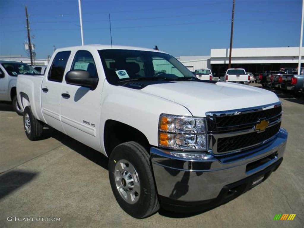 2012 Silverado 2500HD LT Crew Cab - Summit White / Ebony photo #3