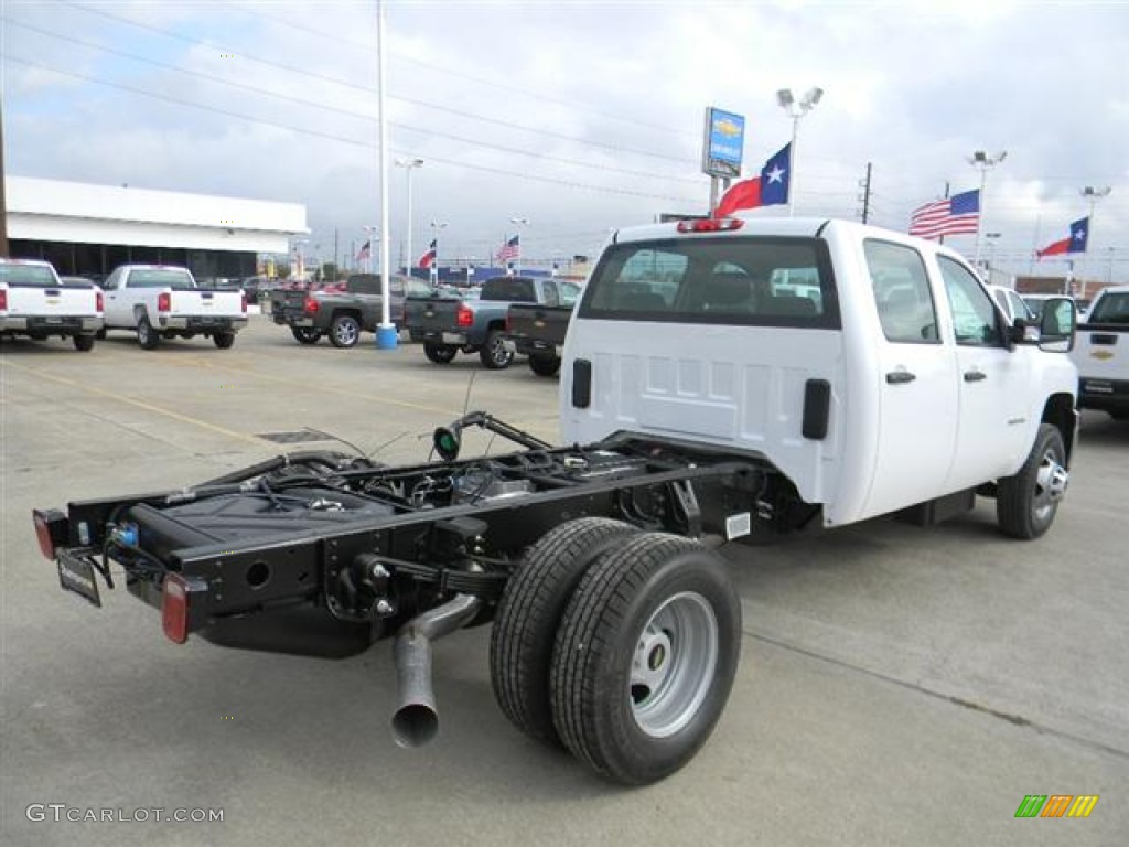 Summit White 2012 Chevrolet Silverado 3500HD WT Crew Cab Chassis Exterior Photo #58072368