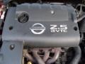 2.5 Liter DOHC 16V CVTC 4 Cylinder 2003 Nissan Altima 2.5 S Engine