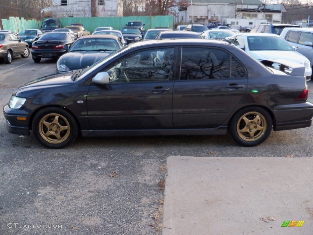 2003 Lancer OZ Rally - Labrador Black Pearl / Black photo #8