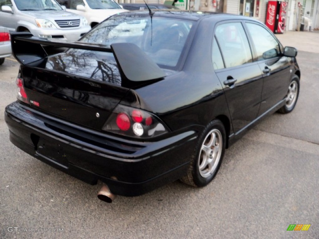 2003 Lancer OZ Rally - Labrador Black Pearl / Black photo #6