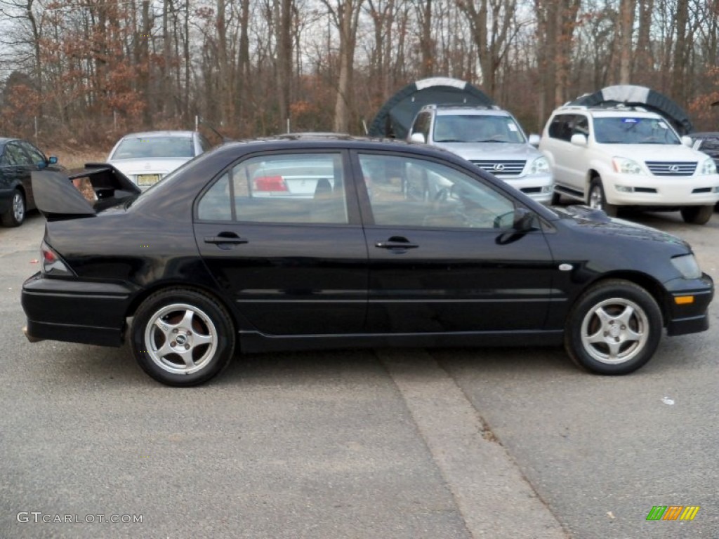 2003 Lancer OZ Rally - Labrador Black Pearl / Black photo #7