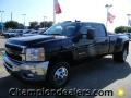 2012 Black Chevrolet Silverado 3500HD LTZ Crew Cab 4x4 Dually  photo #1