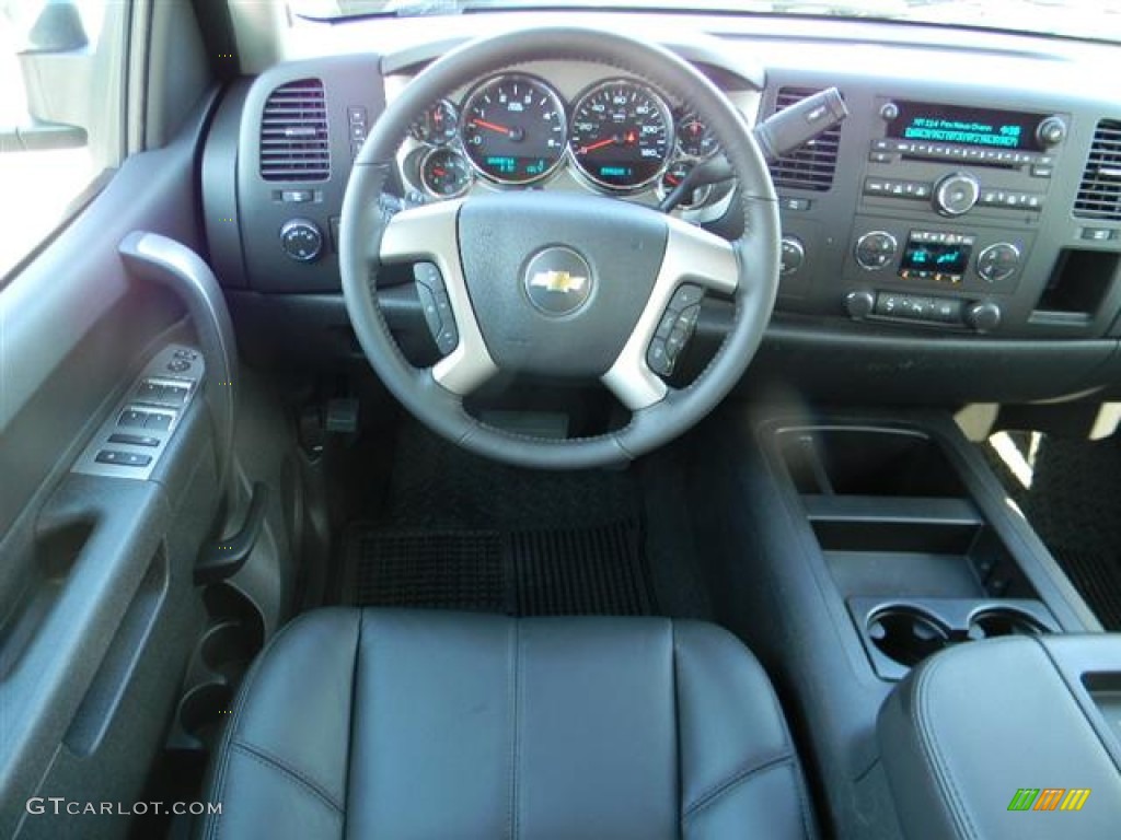 2012 Chevrolet Silverado 3500HD LTZ Crew Cab 4x4 Dually Ebony Dashboard Photo #58073746