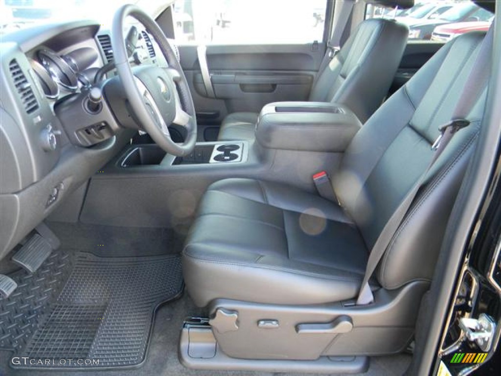 Ebony Interior 2012 Chevrolet Silverado 3500HD LTZ Crew Cab 4x4 Dually Photo #58073764