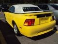 2002 Zinc Yellow Ford Mustang V6 Convertible  photo #5