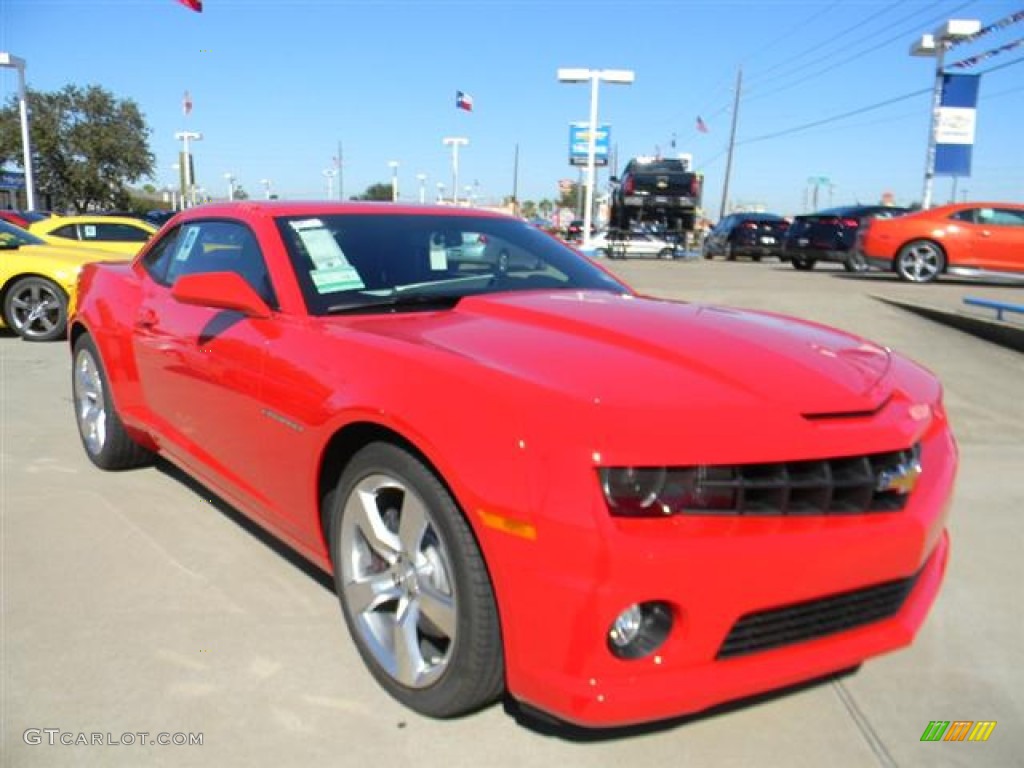 2012 Camaro SS/RS Coupe - Victory Red / Black photo #3