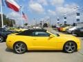 Rally Yellow 2012 Chevrolet Camaro SS/RS Convertible Exterior