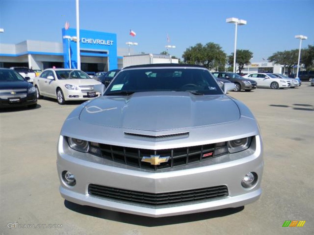 2012 Camaro SS/RS Convertible - Silver Ice Metallic / Black photo #2