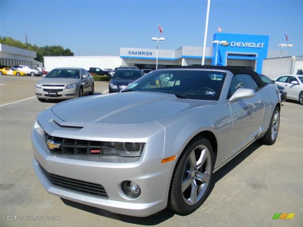 2012 Camaro SS/RS Convertible - Silver Ice Metallic / Black photo #8