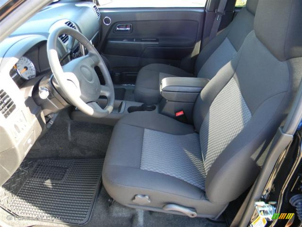 Ebony Interior 2012 Chevrolet Colorado LT Crew Cab Photo #58075255
