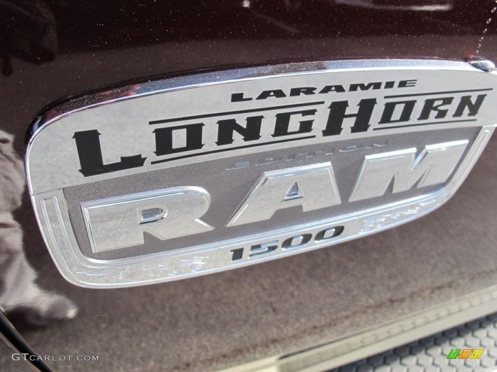 2012 Ram 1500 Laramie Longhorn Crew Cab 4x4 - Deep Molten Red Pearl / Light Pebble Beige/Bark Brown photo #6