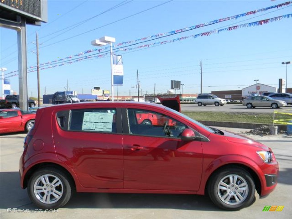 Crystal Red Tintcoat 2012 Chevrolet Sonic LS Hatch Exterior Photo #58076740