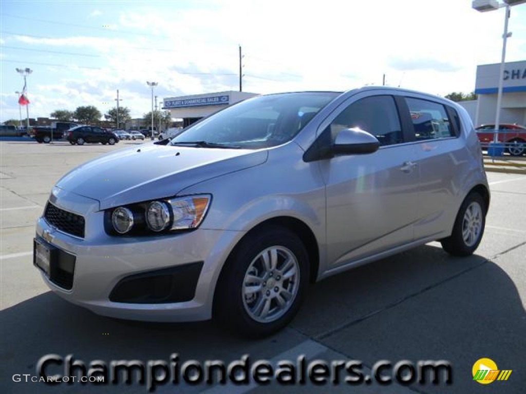 2012 Sonic LT Hatch - Silver Ice Metallic / Dark Pewter/Dark Titanium photo #1
