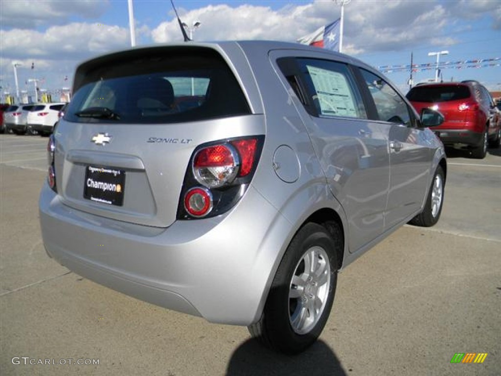 2012 Sonic LT Hatch - Silver Ice Metallic / Dark Pewter/Dark Titanium photo #5