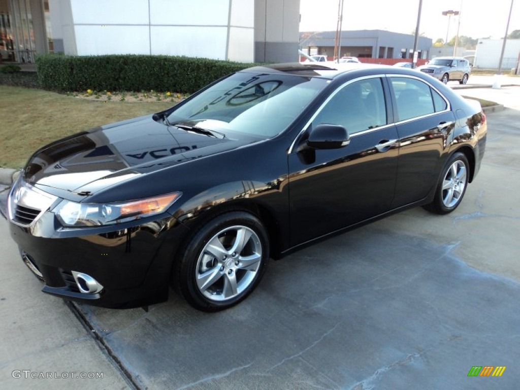 2012 TSX Technology Sedan - Crystal Black Pearl / Ebony photo #1