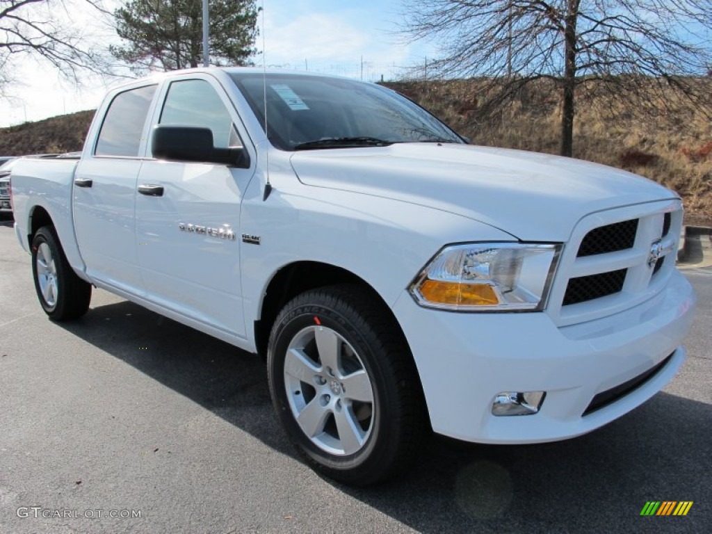 2012 Ram 1500 Express Crew Cab - Bright White / Dark Slate Gray/Medium Graystone photo #4