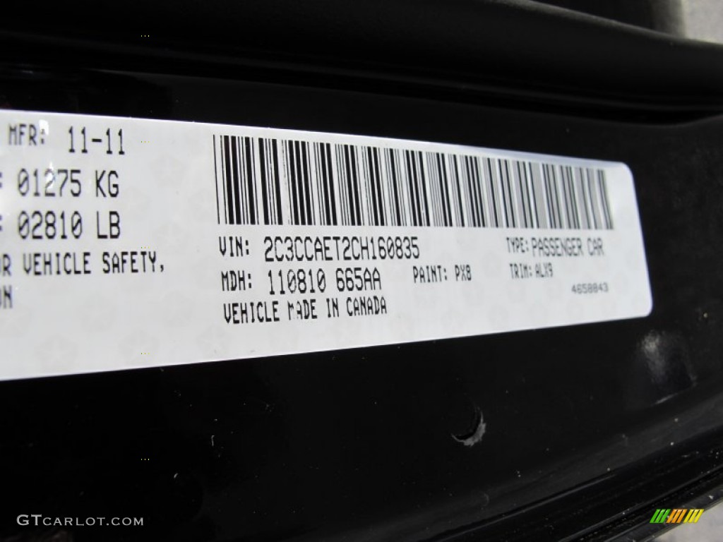 2012 300 Color Code PX8 for Gloss Black Photo #58077320